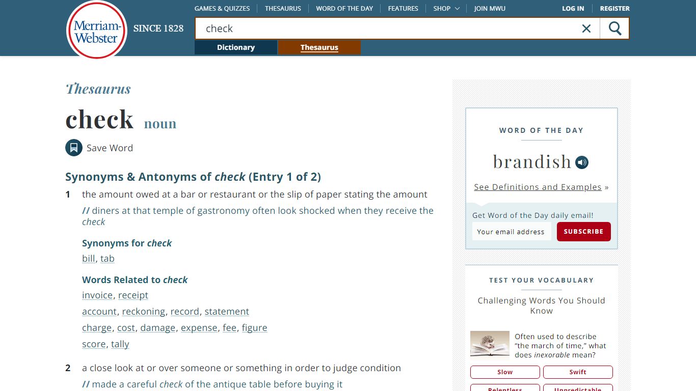 281 Synonyms & Antonyms of CHECK - Merriam-Webster